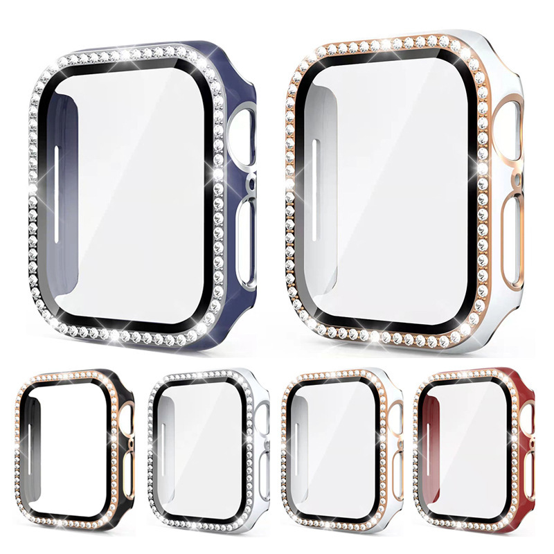 Iwatch Smartwatch Series 7 - Vetro Bling + Cover per Apple