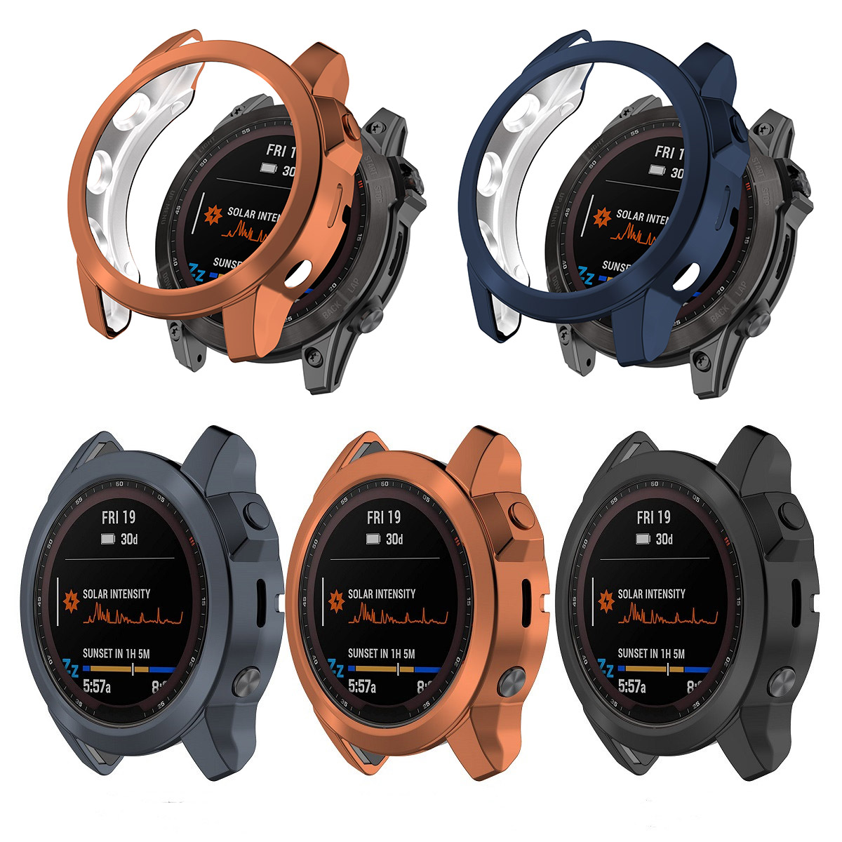 Solar Powered Watch - Custodia protettiva per Garmin Fenix 7