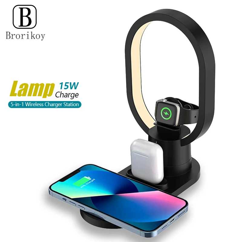 Watch Xs8 - Caricabatterie wireless per luce notturna 4in1
