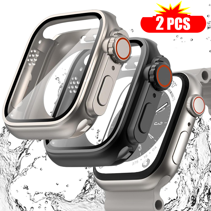 Iwatch Smartwatch Series 7 - 2 pezzi di vetro temperato +