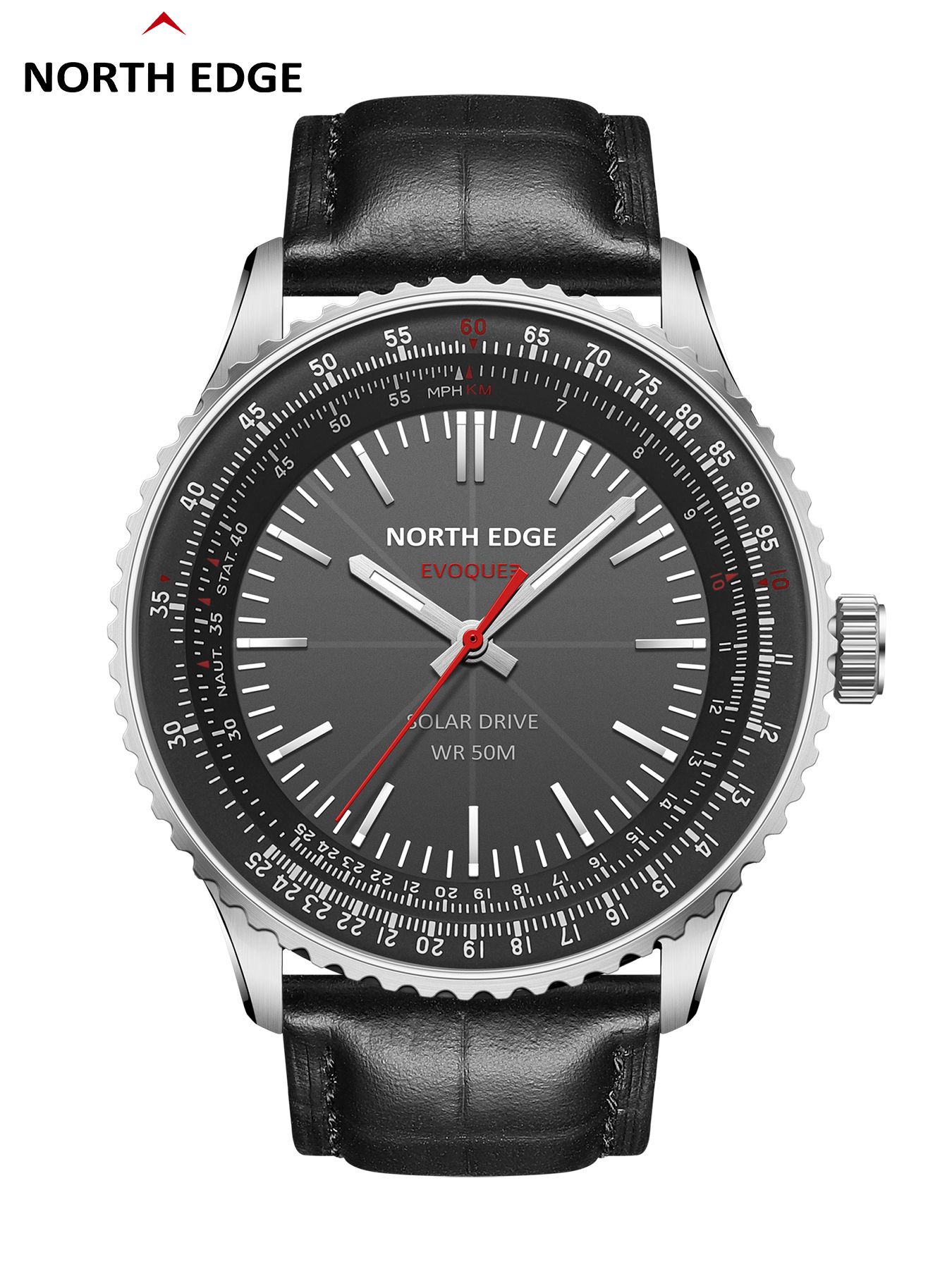 Solar Powered Watch - NORTH EDGE EVOQUE 3 Orologio da