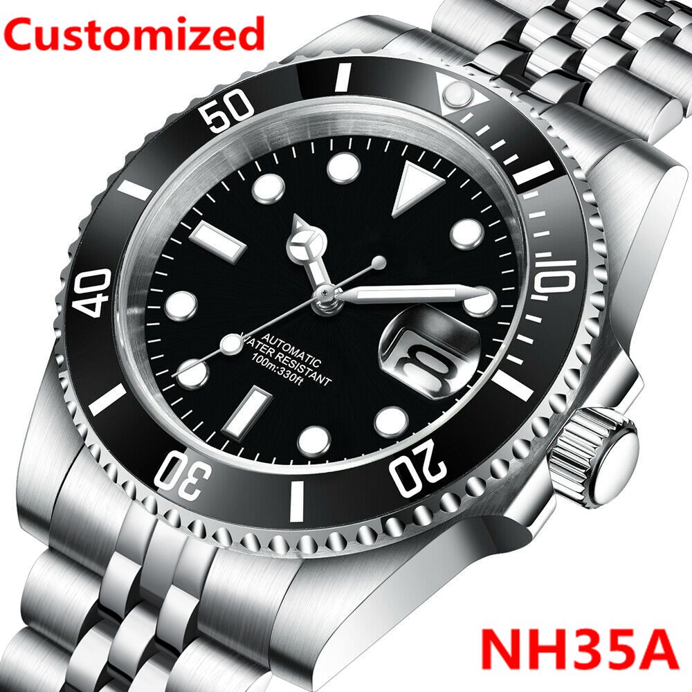 Waterproof Diving Watch - Logo fai da te 40MM orologio