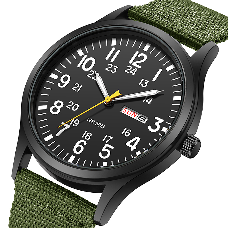 Solar Powered Watch - 2024 Orologio da campo TPW Cinturino
