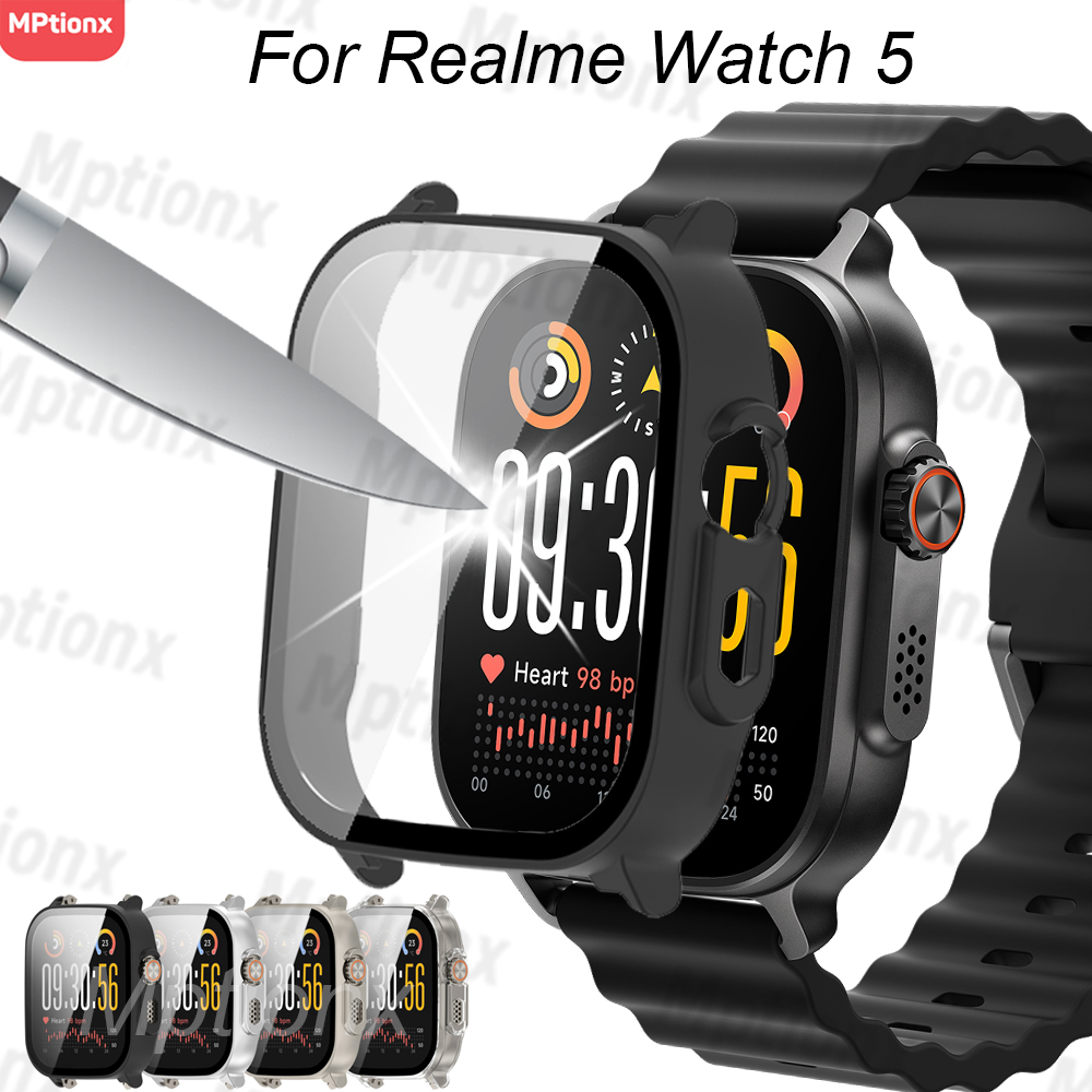 Watch S Realme - Custodia per PC + Vetro per