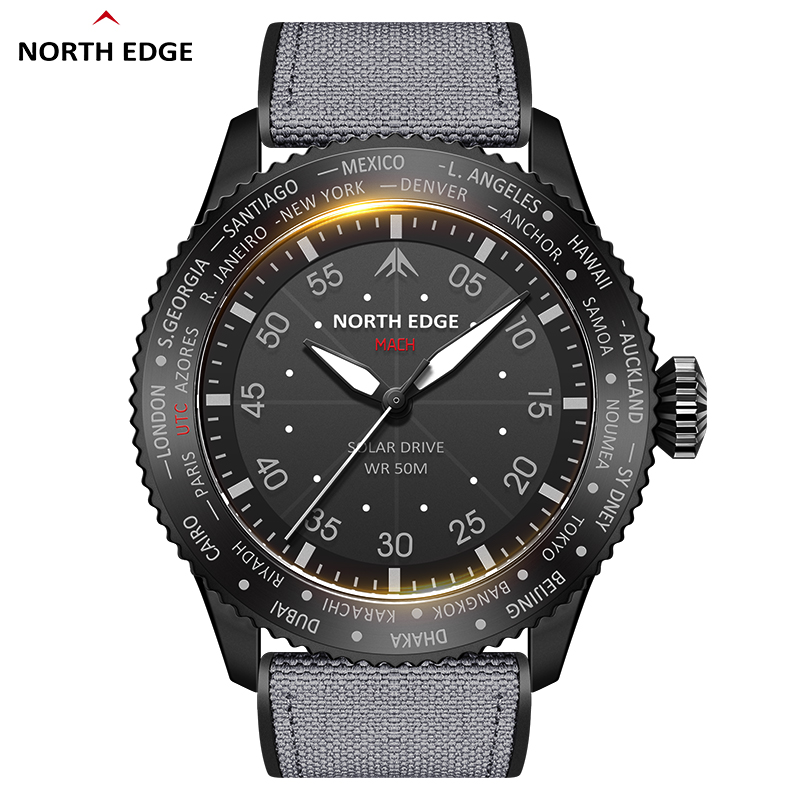 Solar Powered Watch - NORTH EDGE MACH Orologio al quarzo