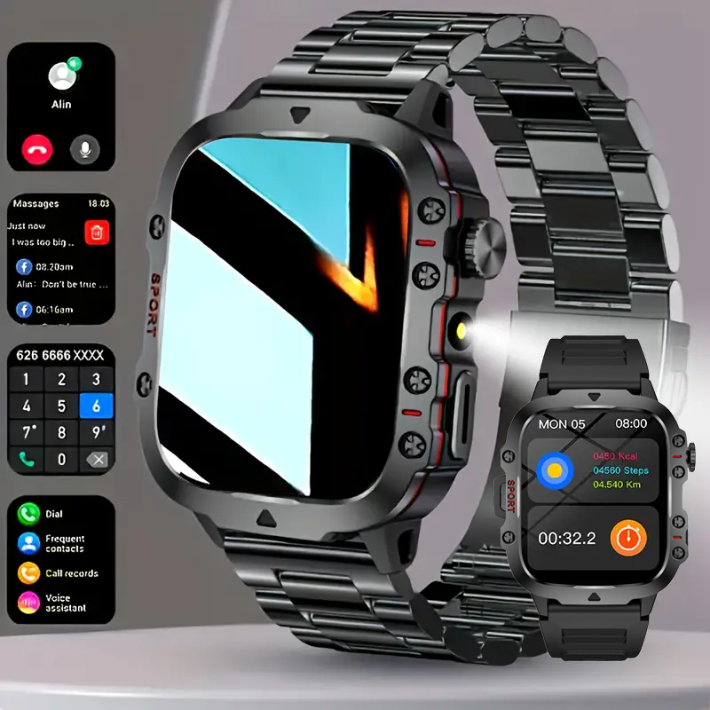 Smartwatch Watches Wallpaper - Smart Watch con luce LED, chiamate/quadranti