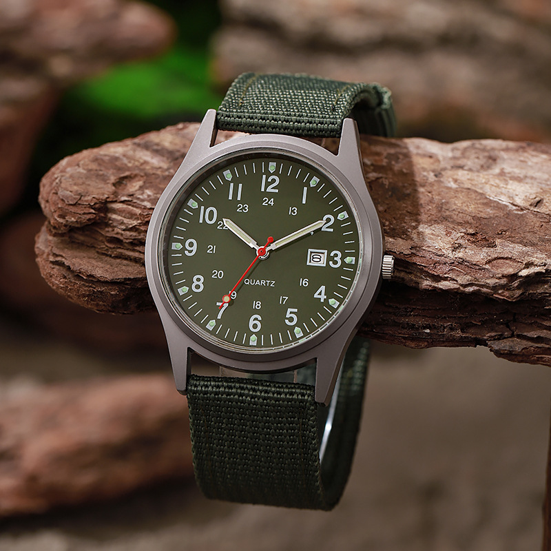 Solar Powered Watch - Nuovo orologio da uomo in tela,