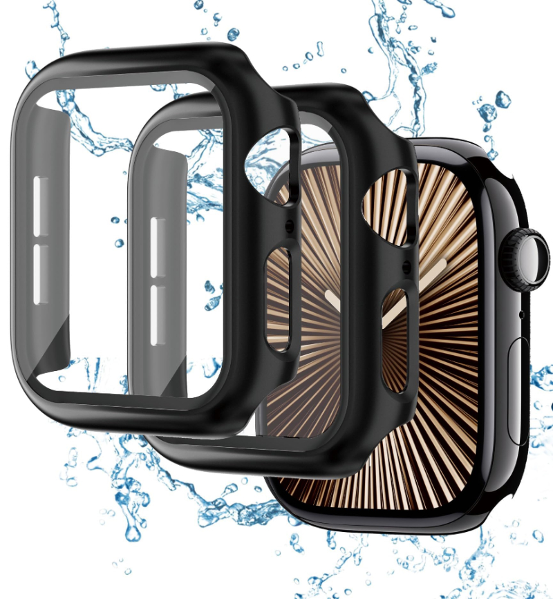 Iwatch Smartwatch Series 7 - 2PCS Vetro temperato + custodia per