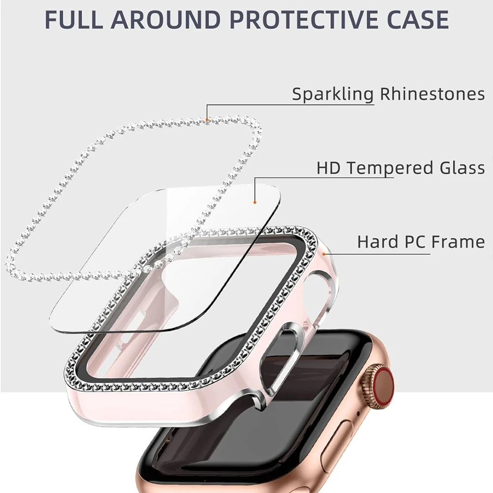 Vetro Bling + Cover per Apple  - Iwatch Smartwatch Series 7 recensione e prezzo