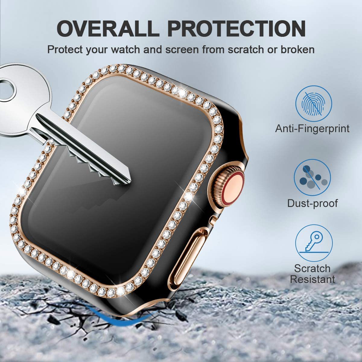 Vetro Bling + Cover per Apple  - Iwatch Smartwatch Series 7 recensione e prezzo