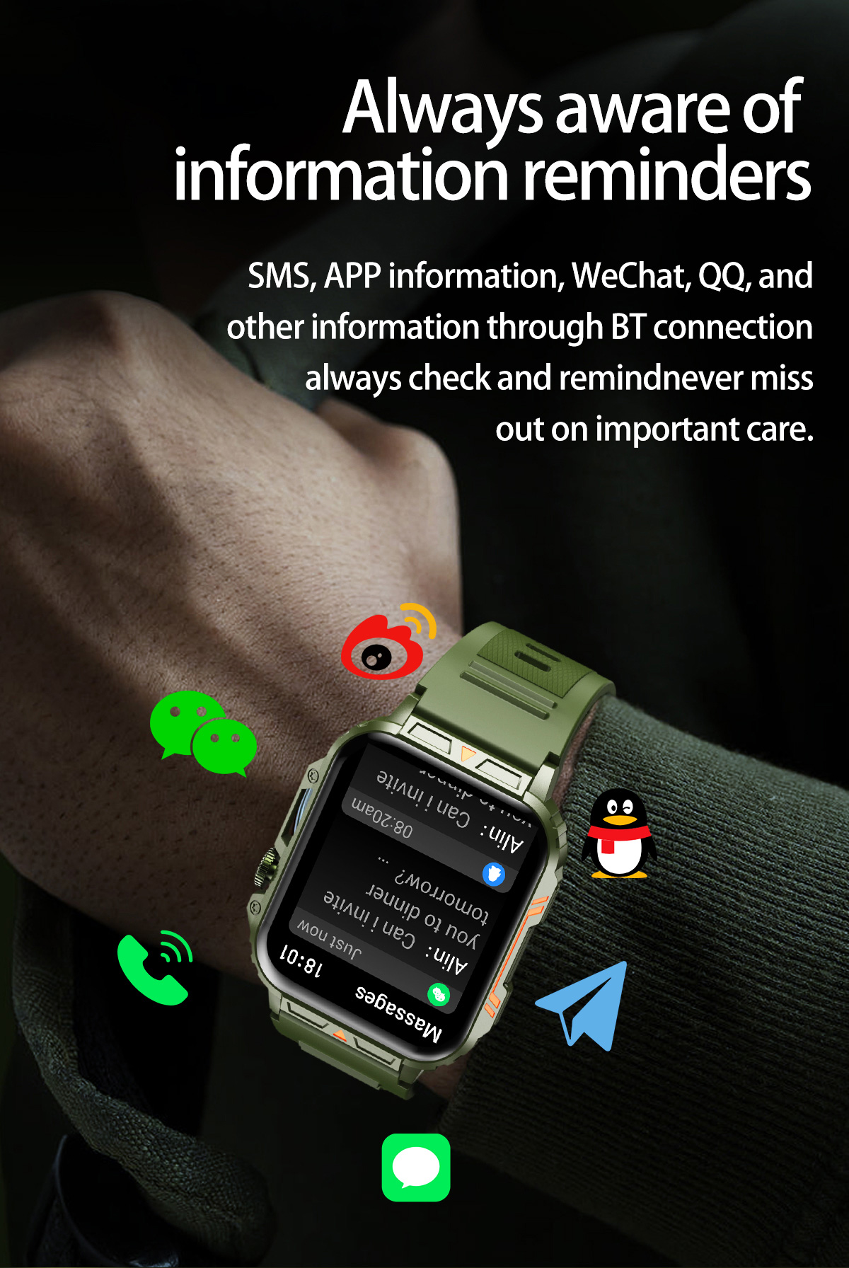 1.91 Outdoor Military Smart Wa - Smartwatch Military Watches For Men recensione e prezzo