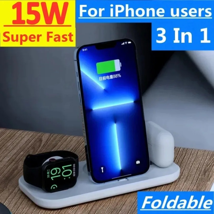 Caricatore wireless 3 in 1 per - Watch Xs8 recensione e prezzo