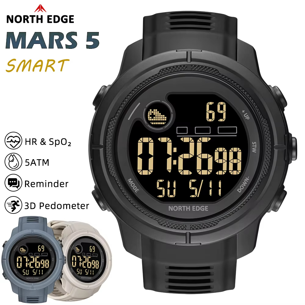 NORTH EDGE NUOVO MARS 5 Orolog - Smartwatch Military Watches For Men recensione e prezzo