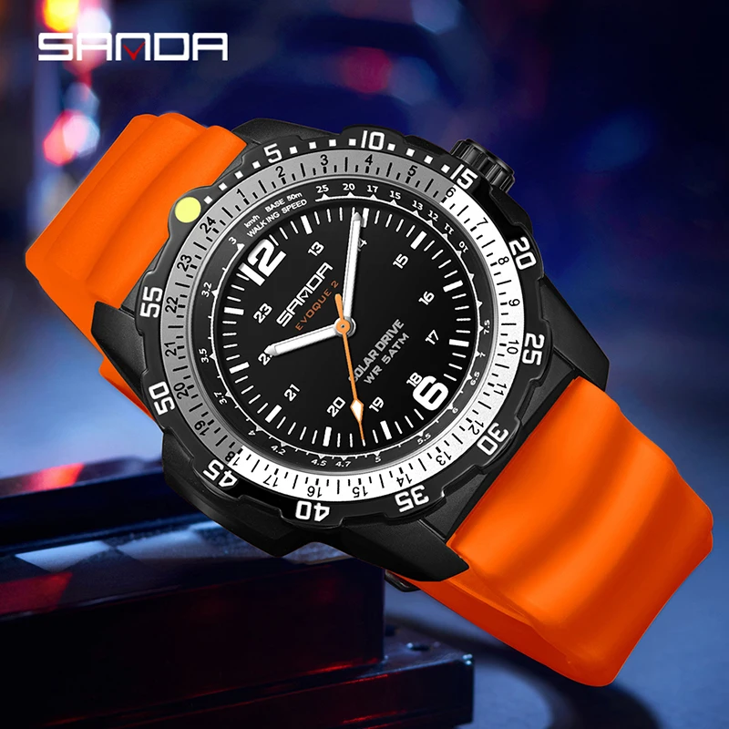 SANDA Nuovo Orologio da Polso  - Solar Powered Watch recensione e prezzo