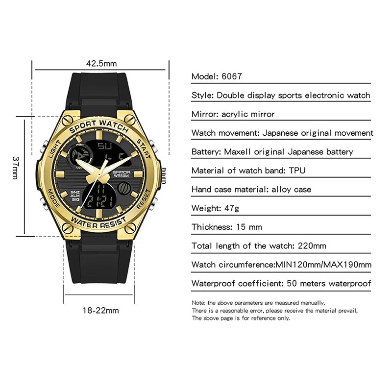SANDA marca G Style LED orolog - Solar Powered Watch recensione e prezzo