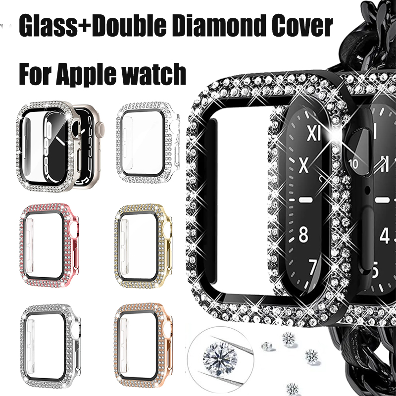 Vetro + copertura diamante per - Iwatch Smartwatch Series 7 recensione e prezzo
