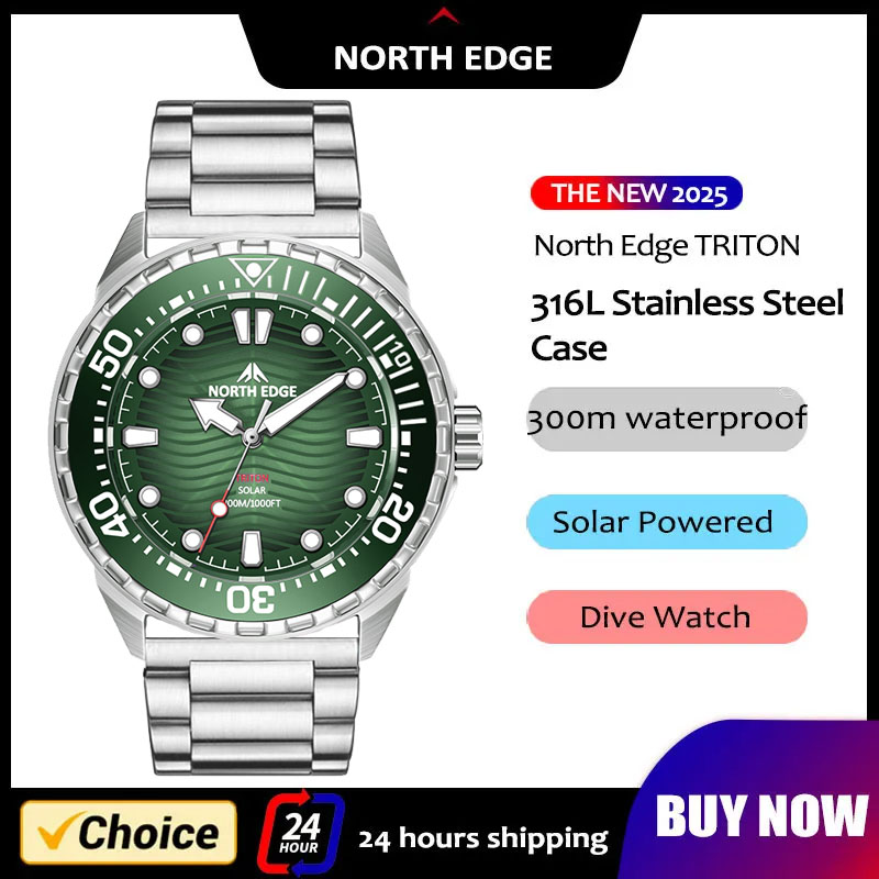 Nuovo Orologio Subacqueo NORTH - Solar Powered Watch recensione e prezzo