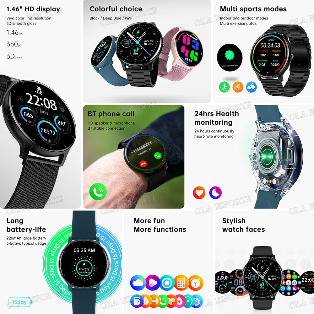 Smartwatch, Chiamate Wireless, - Smartwatch Watches Wallpaper recensione e prezzo