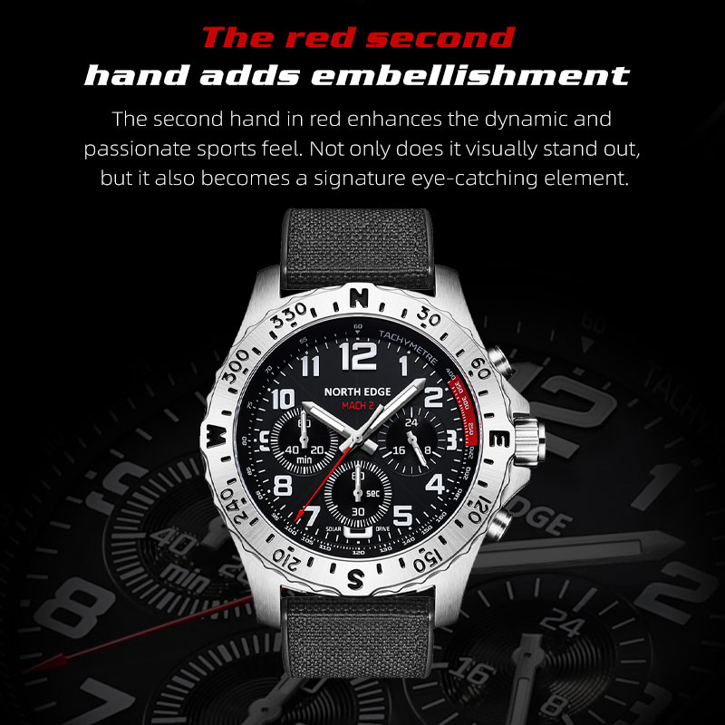 Orologio da uomo NORTH EDGE MA - Solar Powered Watch recensione e prezzo