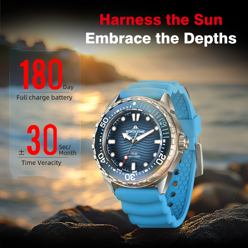 NORTH EDGE 2025 Nuovo TRITON O - Solar Powered Watch recensione e prezzo