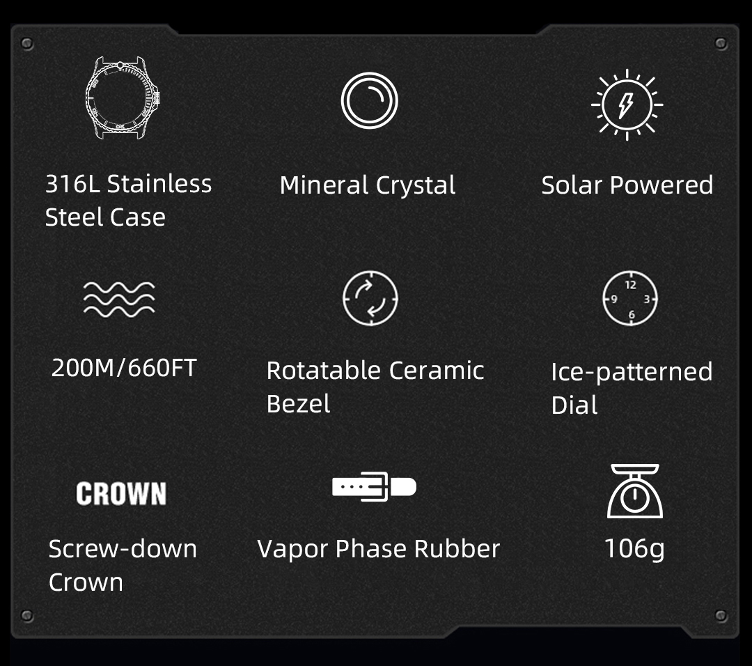 NORTH EDGE ABYSS Orologio Suba - Solar Powered Watch recensione e prezzo
