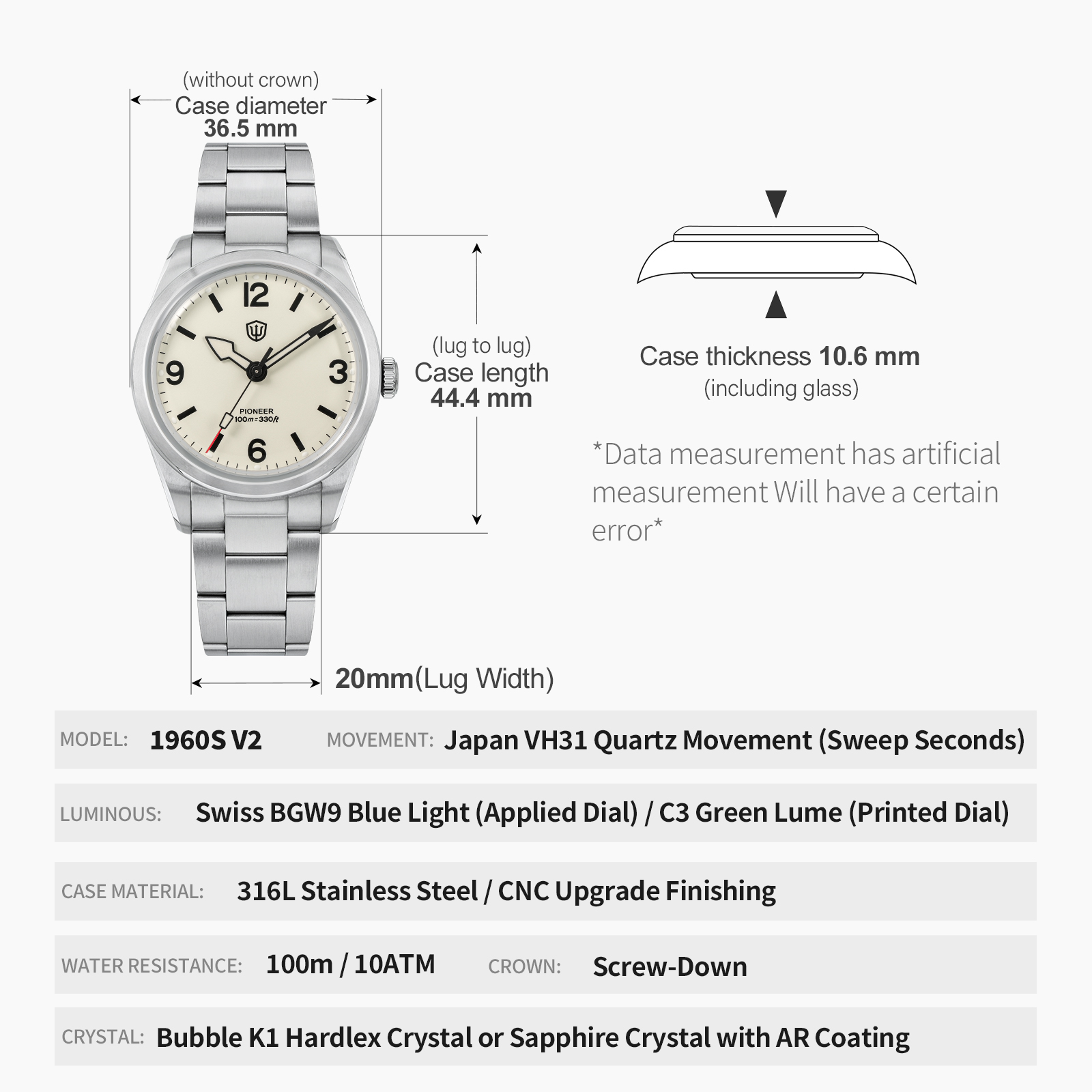 Watchdives WD1960S V2 Vintage  - Smartwatch Luxury Watches recensione e prezzo